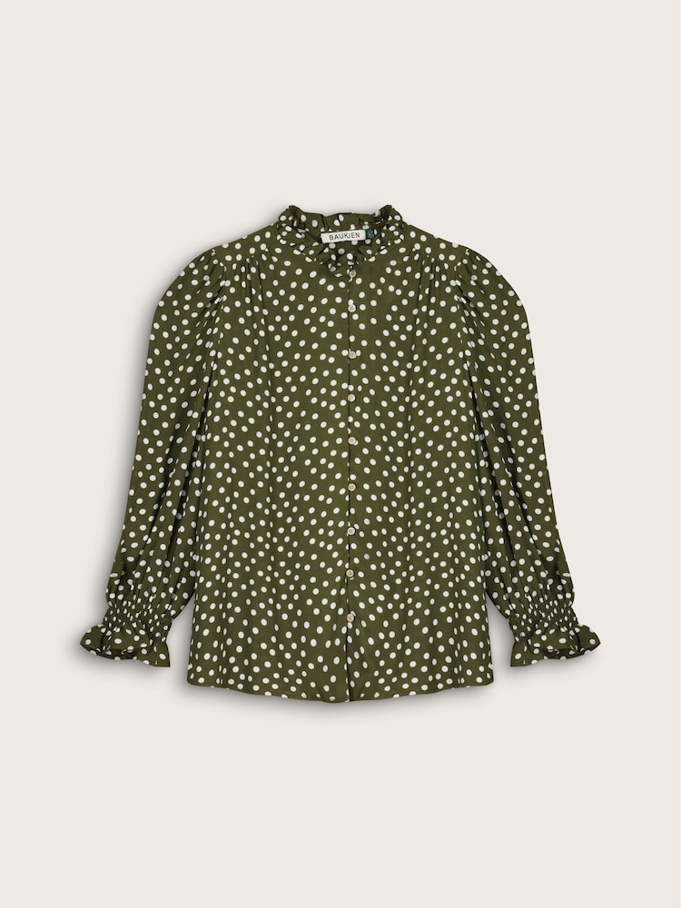 Baukjen Green Cela Printed Blouse - Image 5 of 5 Baukjen Green Cela Printed Blouse - Image 5 of 5