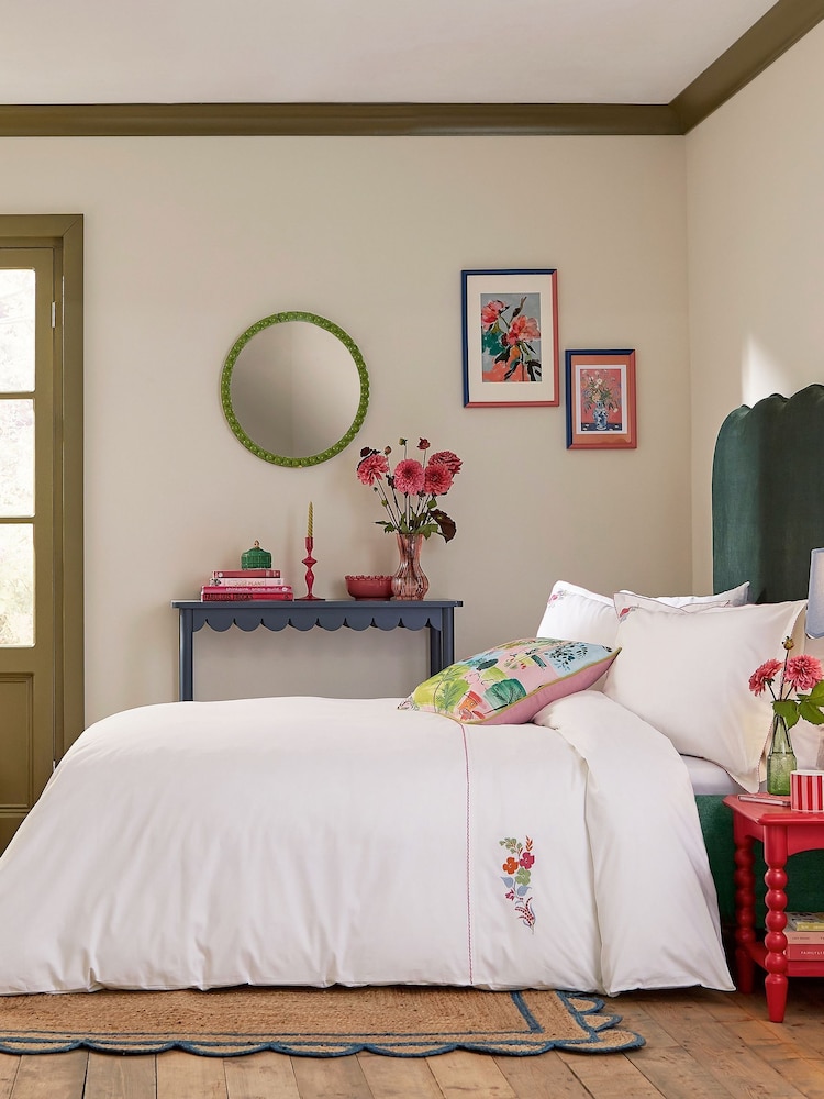 Land & Shore Multi Fia 180 TC Duvet Set - Image 1 of 5