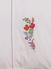 Land & Shore Multi Fia 180 TC Duvet Set - Image 4 of 5