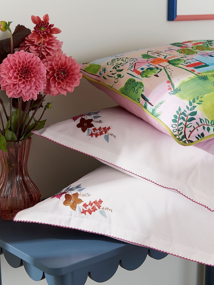 Land & Shore Multi Fia 180 TC Duvet Set - Image 5 of 5