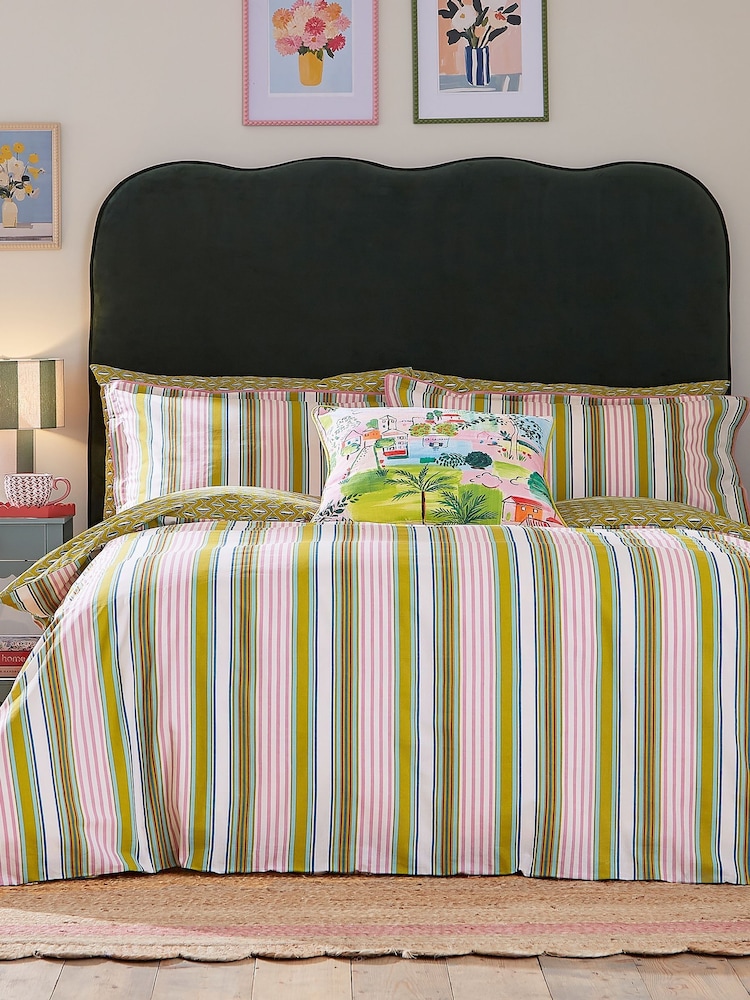 Land & Shore Multi Raven Stripe Duvet Set - Image 1 of 4