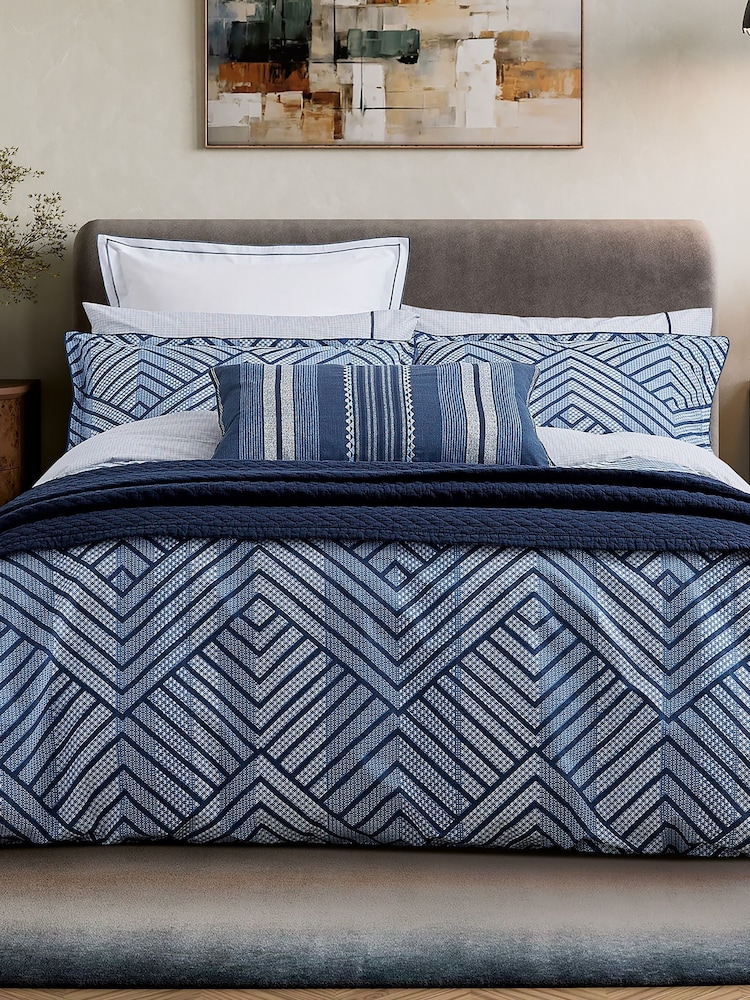 Bedeck of Belfast Indigo Kayah Quilted Throw - Image 1 of 4