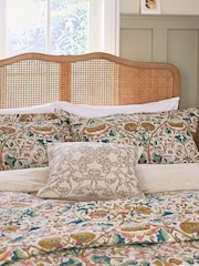 Morris & Co Primrose Lodden 180 TC Cotton Duvet Set - Image 1 of 4