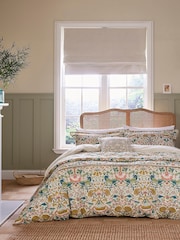 Morris & Co Primrose Lodden 180 TC Cotton Duvet Set - Image 2 of 4