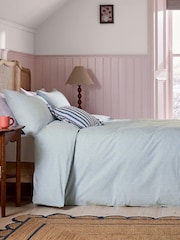 Helena Springfield Blue Gingham Cotton Duvet Set - Image 1 of 5