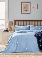 Helena Springfield Chambray Blue Tufted Star Cover Set - Image 4 of 5
