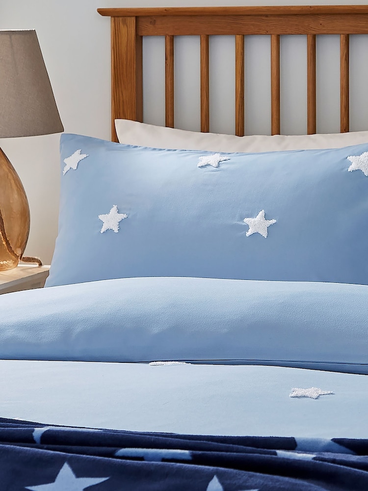 Helena Springfield Chambray Blue Tufted Star Cover Set - Image 5 of 5