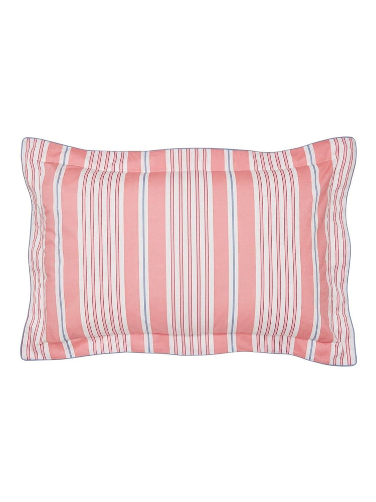 Joules Red Siesta Stripe 180 TC 100% Cotton Duvet Set - Image 5 of 5