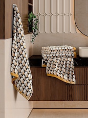 Ted Baker Gold Rossi Geo Cotton Towel - Image 1 of 3