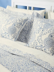 Morris & Co China Blue Willow Bough 180 TC Cotton Duvet Set - Image 2 of 4
