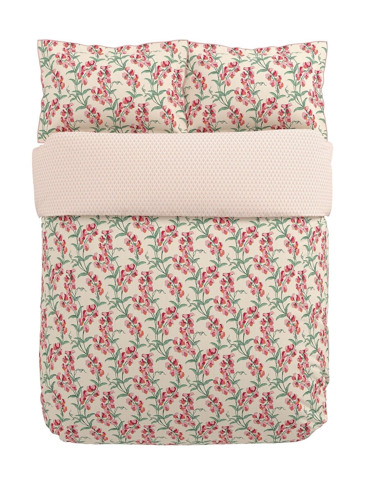 V&A Green or Pink Sweet Tendrils Cotton Duvet Set - Image 5 of 5