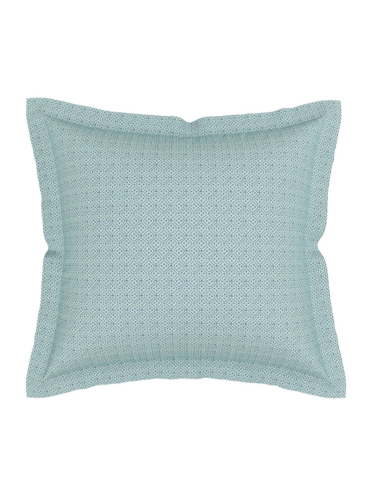 V&A Indigo Eastern Bloom 200 TC Pillowcase Pair - Image 2 of 5