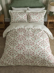 Sanderson Rose and Olive Ottoman 200 TC Sateen Duvet Set - Image 1 of 5