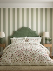 Sanderson Rose and Olive Ottoman 200 TC Sateen Duvet Set - Image 2 of 5