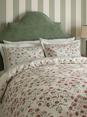 Sanderson Rose and Olive Ottoman 200 TC Sateen Duvet Set - Image 3 of 5