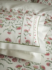 Sanderson Rose and Olive Ottoman 200 TC Sateen Duvet Set - Image 4 of 5