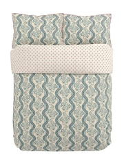 Sanderson Indigo Aubrey 200 TC Sateen Duvet Set - Image 3 of 5