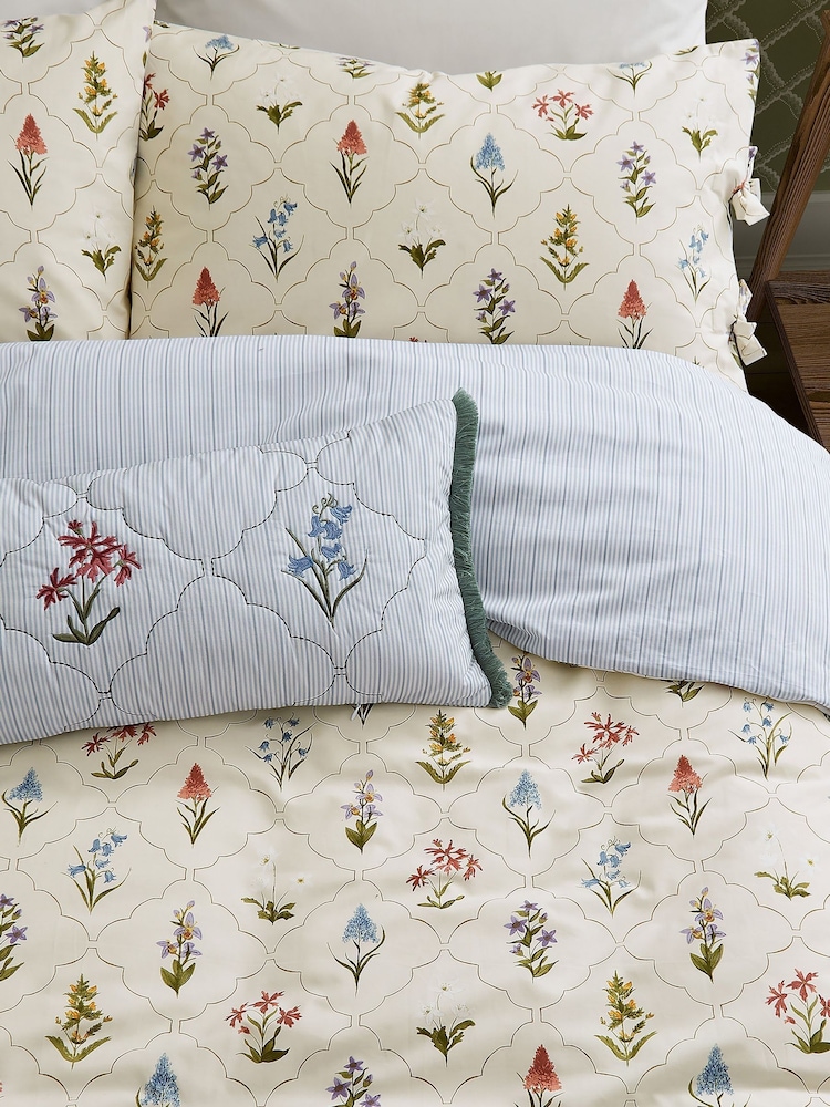 Sanderson Cream Spring Meadow Cushion - Image 5 of 5