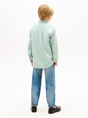 Tommy Hilfiger Green Flex Ithaca Multistripe Shirt - Image 3 of 5