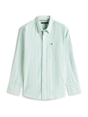 Tommy Hilfiger Green Flex Ithaca Multistripe Shirt - Image 5 of 5