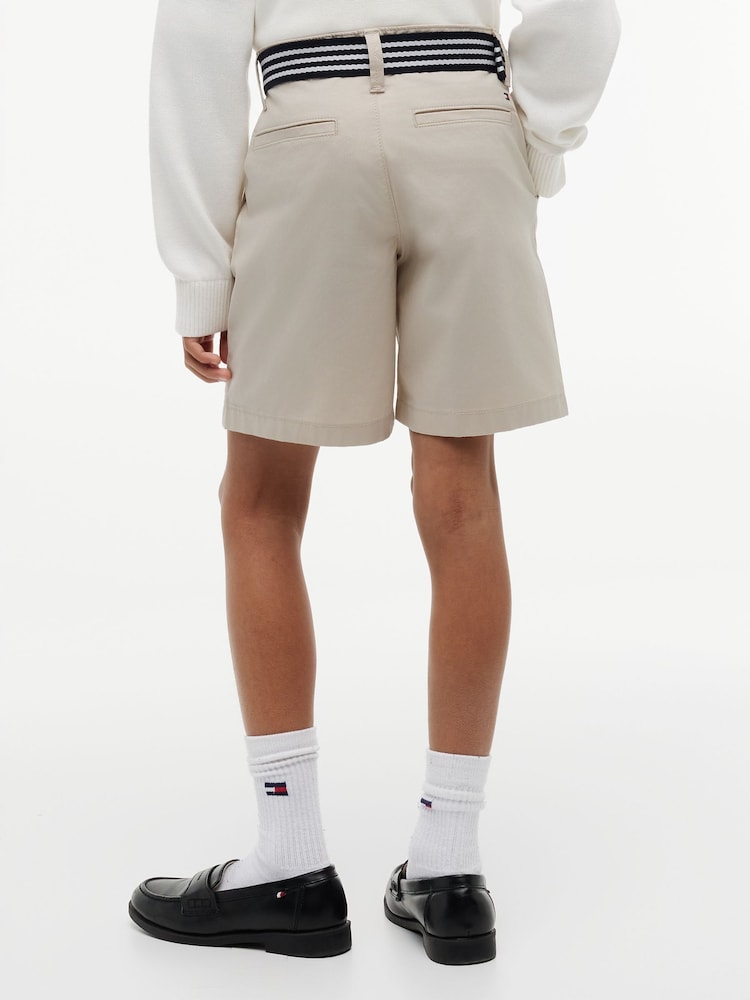 Tommy Hilfiger Nude Essential Signature Belt Loose Chino Shorts - Image 2 of 5