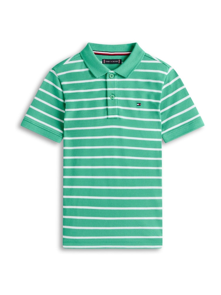 Tommy Hilfiger Green Essential Regular Fit Signature Polo Shirt - Image 5 of 5