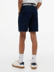 Tommy Hilfiger Blue Essential Signature Belt Loose Chino Shorts - Image 3 of 5