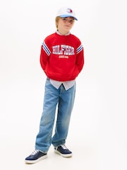 Tommy Hilfiger Red Los Angeles Graphic Sweathirt - Image 2 of 5