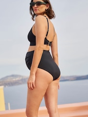 Seraphine Black Maternity Cross Over Bikini Top - Image 3 of 6