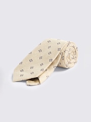 MOSS Natural Italian Medallion Tie - Image 1 of 2
