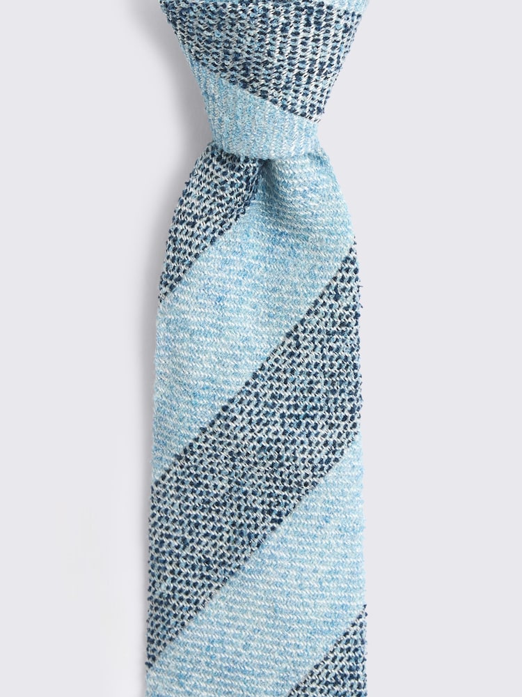 MOSS Italian Texture Stripe Tie - სურათი 2 2-დან