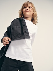 The Set 3 Piece Set Woven Shirt Trousers T-Shirts Navy/White - Image 11 of 17