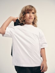 The Set 3 Piece Set Woven Shirt Trousers T-Shirts Navy/White - Image 6 of 17
