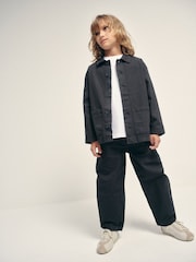 The Set 3 Piece Set Woven Shirt Trousers T-Shirts Navy/White - Image 9 of 17
