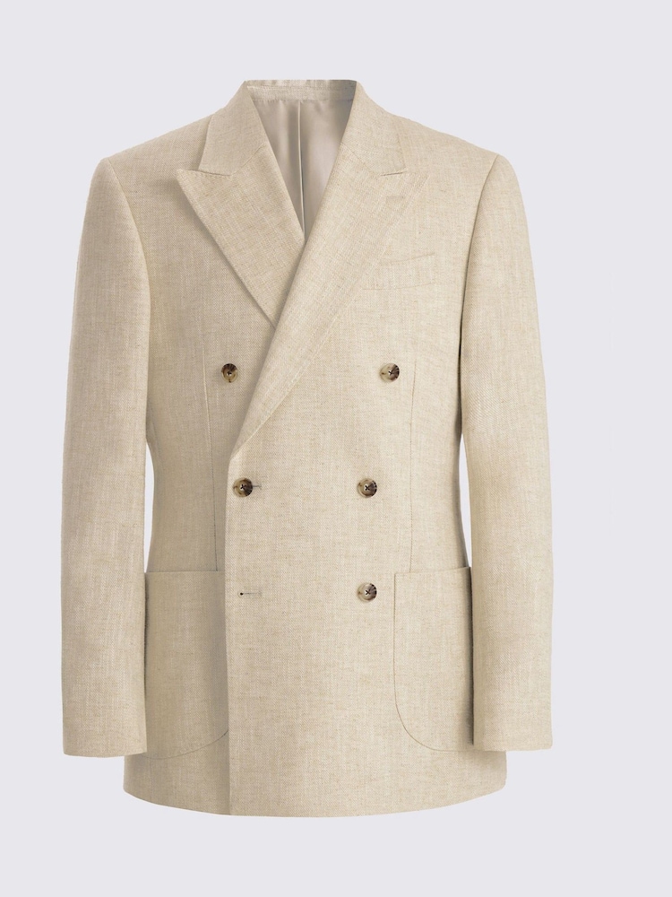 MOSS ז'קט חליפה בגזרה נינוחה מתערובת כותנה-פשתן במרקם טוויל - תמונה 5 מתוך 5 MOSS ז'קט חליפה בגזרה נינוחה מתערובת כותנה-פשתן במרקם טוויל - תמונה 5 מתוך 5