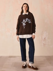 Cath Kidston Brown Sweat Top - Image 2 of 11