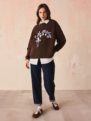 Cath Kidston Brown Sweat Top - Image 3 of 11