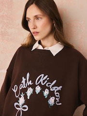 Cath Kidston Brown Sweat Top - Image 6 of 11