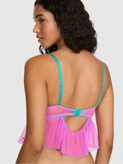 Victoria's Secret Pink Pink Berry Longline Pop Stitch Embroidery Bra - Image 2 of 2