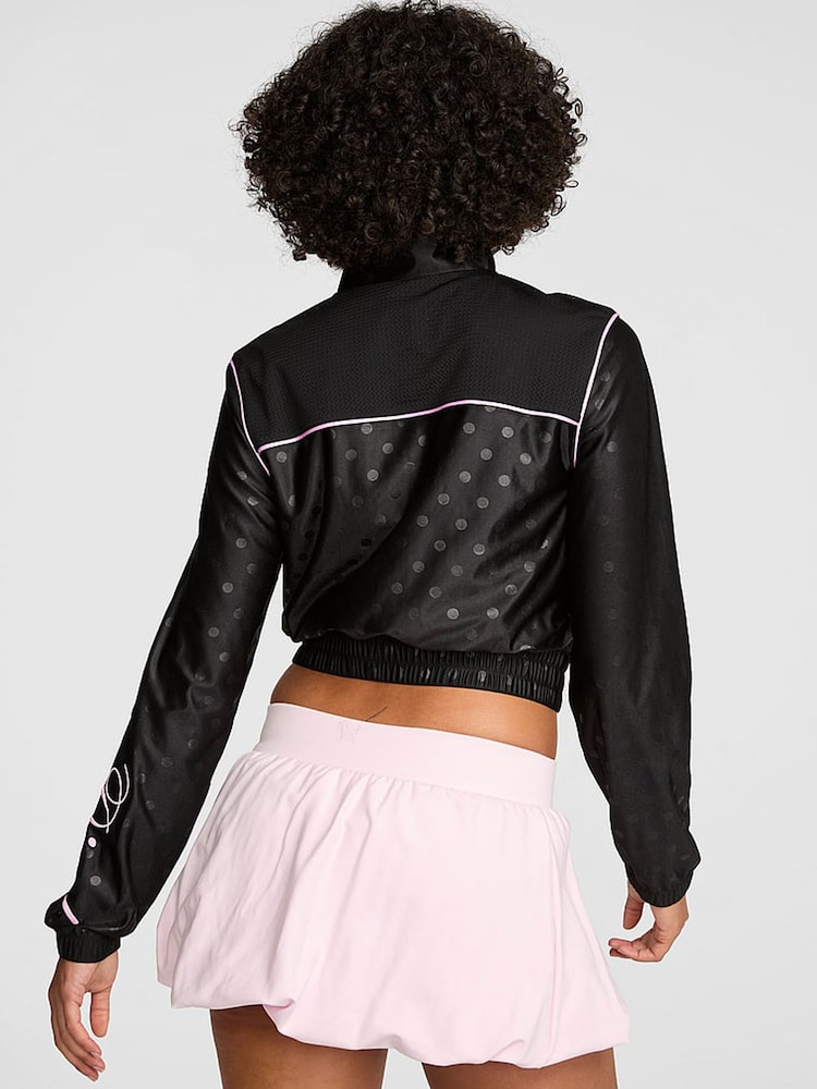Victoria's Secret Pink Black Mesh Full Zip Jacket - Image 3 of 3