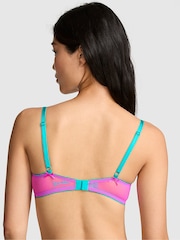 Victoria's Secret Pink Pink Berry Push Up Pop Stitch Embroidery Bra - Image 2 of 2