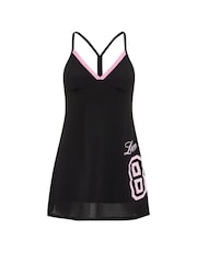 Victoria's Secret Pink Black Mesh Racerback Dress - Image 3 of 3
