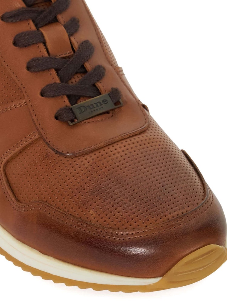 Dune London Brown Wide Fit Trilogy Trainers - Image 5 of 5
