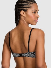 Victoria's Secret Pink Black Spiderweb Print Lightly Lined Bra - Image 2 of 2