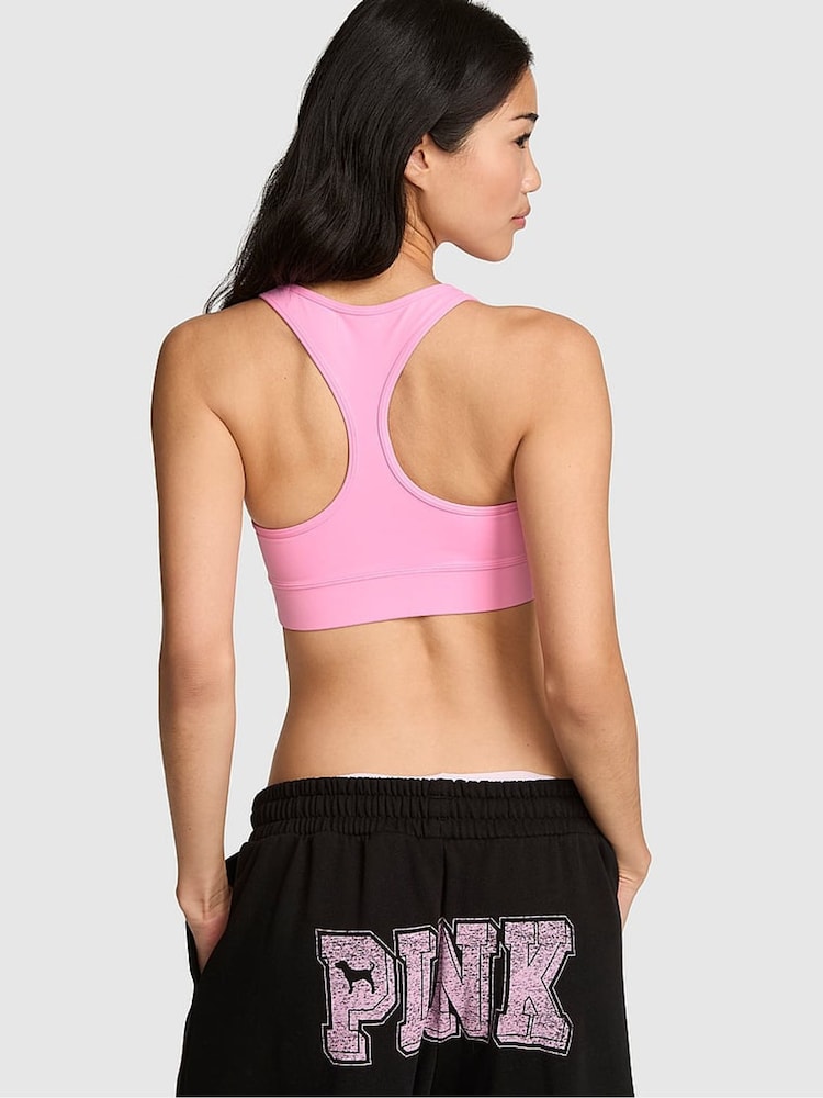 Victoria's Secret Pink Pink Lollipop Relay Racerback Sports Bra - Image 2 of 2 Victoria's Secret Pink Pink Lollipop Relay Racerback Sports Bra - Image 2 of 2