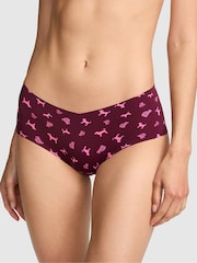 Victoria's Secret PINK Purple Rose Dog Print Cheeky No Show Knickers - Image 1 of 2