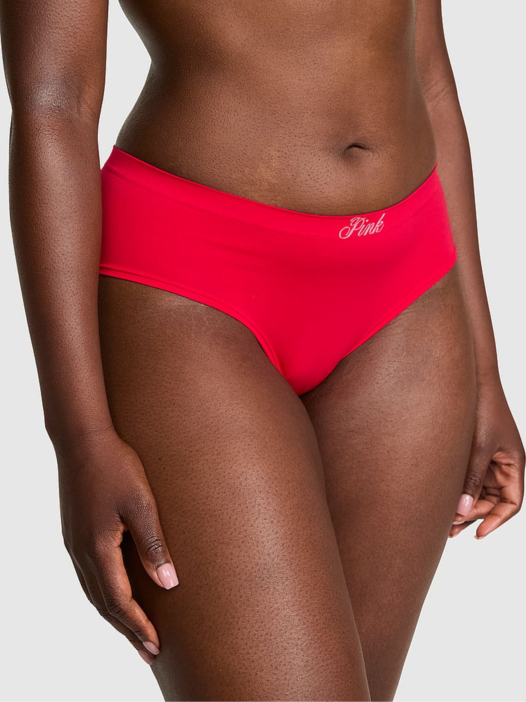 Victoria's Secret PINK Red Lacquer Hipster Seamless Knickers