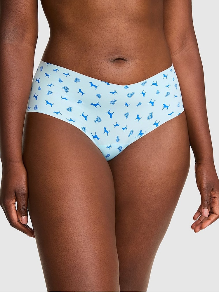 Victoria's Secret PINK Stream Blue Dog Print Cheeky No Show Knickers - Image 1 of 2