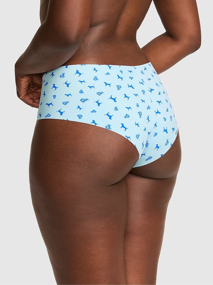 Victoria's Secret PINK Stream Blue Dog Print Cheeky No Show Knickers - Image 2 of 2