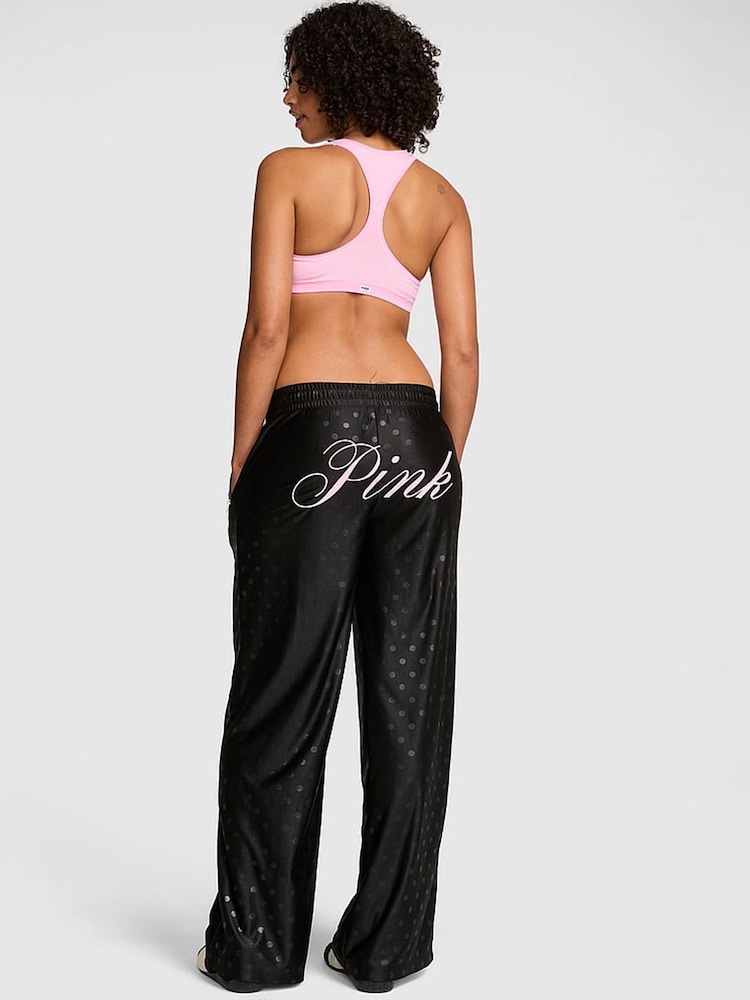 Victoria's Secret Pink Black Mesh Wide Leg Pants - Image 3 of 3